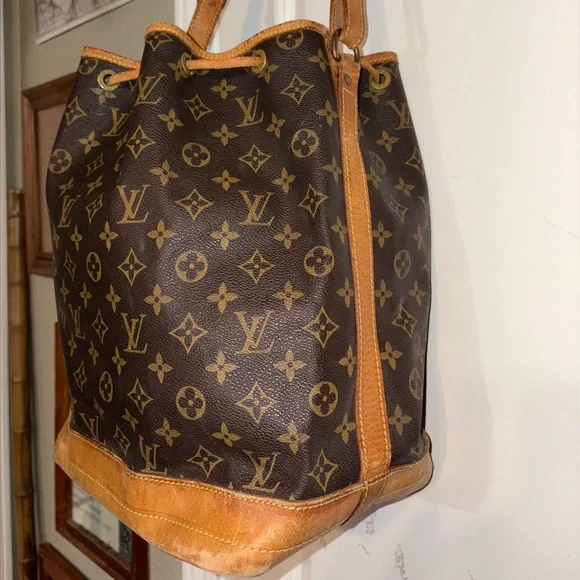 Louis Vuitton Noé Monogram Bucket Bag Vintage Authentic Made in France - Picture 4 of 16